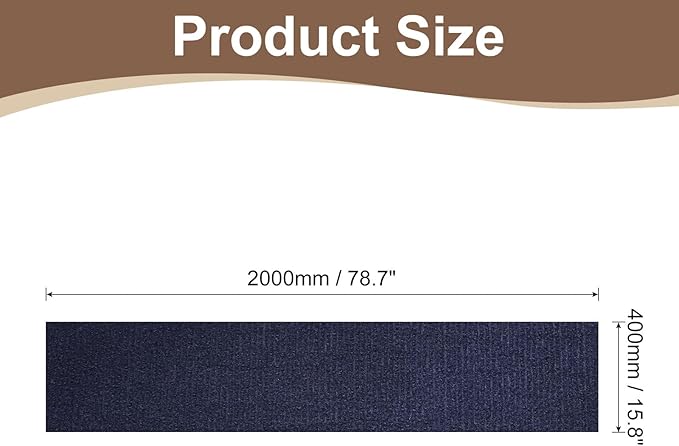 uxcell Self-Adhesive Cat Scratching Mat, 1 Roll 78.7" x 15.8" Couch Protector from Cat Claws for DIY Sofa, Wall, Doors, Cut Anti Cat Scratch Pad Carpet Mat, Dark Blue