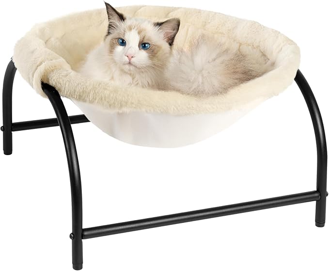 Cat Bed Dog Perch Pet Hammock Bed Pet Sleeping Cat Supplies Pet Supplies Whole Wash Stable, Detachable, Breathable, Easy Assembly Indoors Outdoors, 16.9 in x 16.9 in x 9.5 in