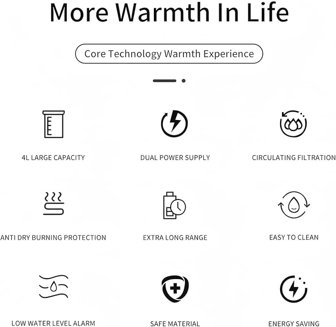 Cat Water Fountain,135oz/4L Large-Capacity Automatic Wireless Pet Water Fountain, Food-Grade Stainless Steel,Intelligent Water Sensing,2 Replaceable Filter Core, Multi-Pet Households