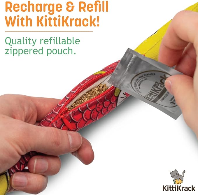 Silvervine Sardine 2-Pack Organic Catnip Substitute Toys for Cats & Kittens | 100% All-Natural Wild Harvested | 2 Refillable Sardine Kicker Cat Toys