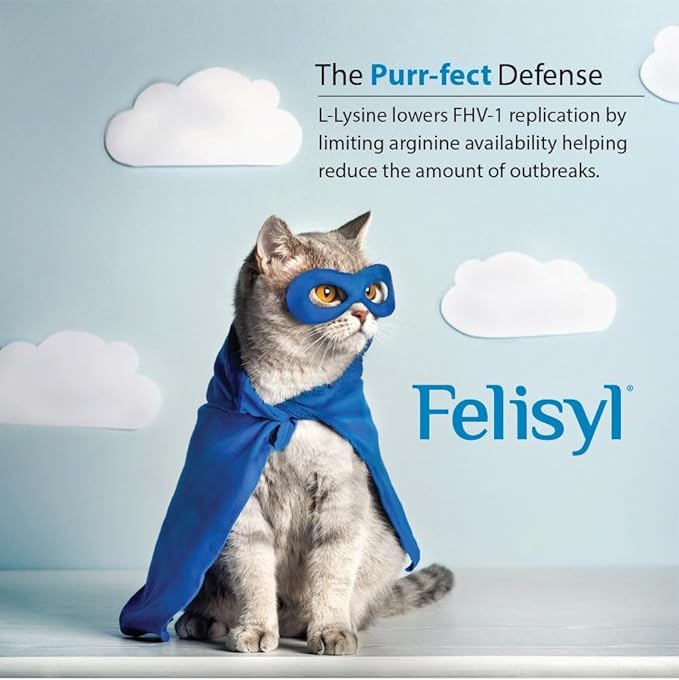 L-Lysine Gel for Cats (5oz) – Supports Immune, Respiratory, and Eye Health. Eases Sneezing, Runny Nose, and Watery Eyes. Tasty Salmon Flavor - Made in The USA (6 Pack)