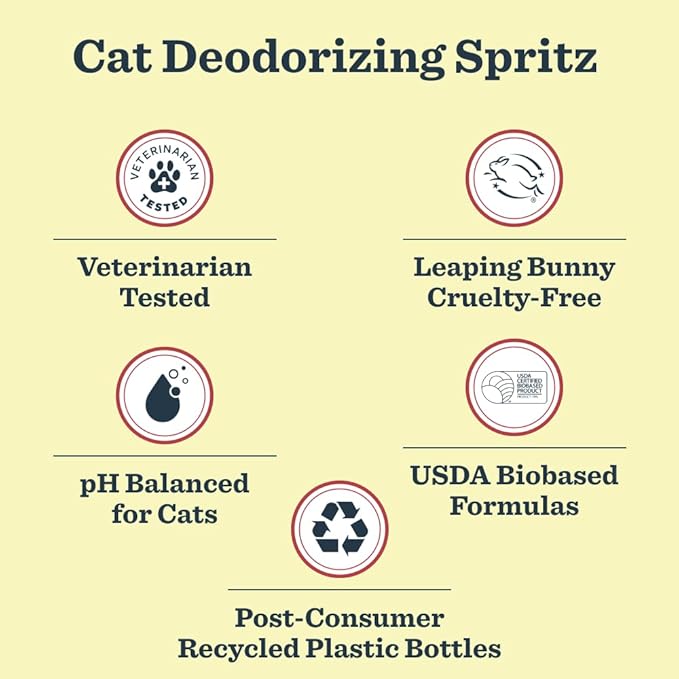 MRS. MEYER'S Clean Day Cat Deodorizing Spray, Sweet Chamomile Scent, 8oz