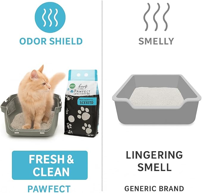 Marseille Soap Scented Clumping Cat Litter – 9.6 lb / 5L, Dust-Free, Odor Control