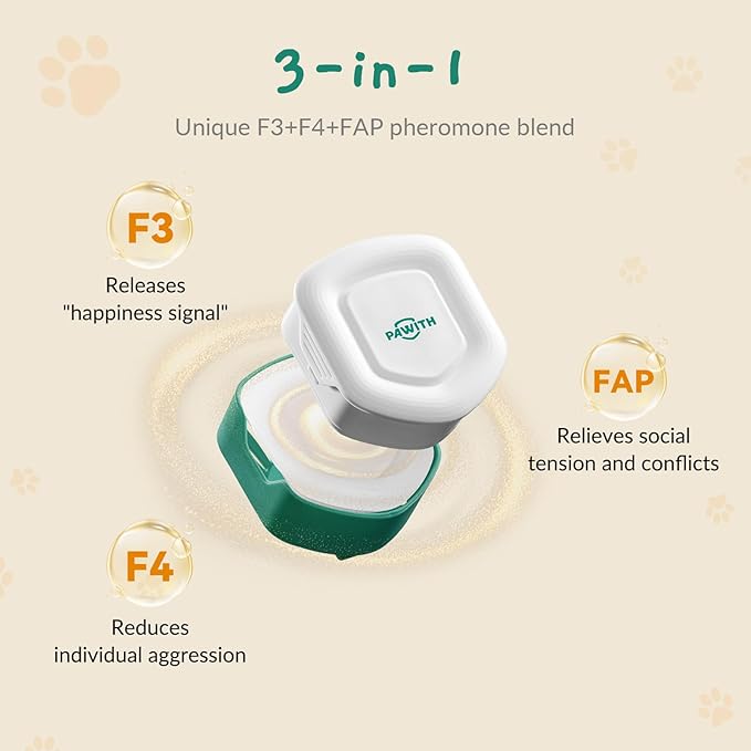 Cat Calming Diffuser for Travel – Pheromone Diffuser for Cats & Kittens to Reduce Anxiety and Stress-Related Behaviors, No Electricity Needed, Long-Lasting Enhanced Calming Aid (1 Pack)