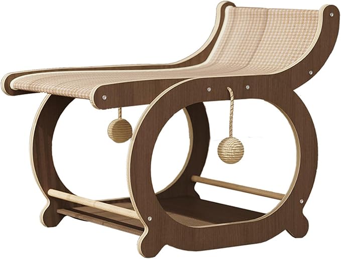 Mellowkin Cat Scratcher Couch, Double-Layer Lounger Cat Scratcher, The Claw Lounge, 2-in-1 Cats Scratch Pad and Lounger, Wear Resistant Scratching Sisal Chair for Indoor Cats (C)