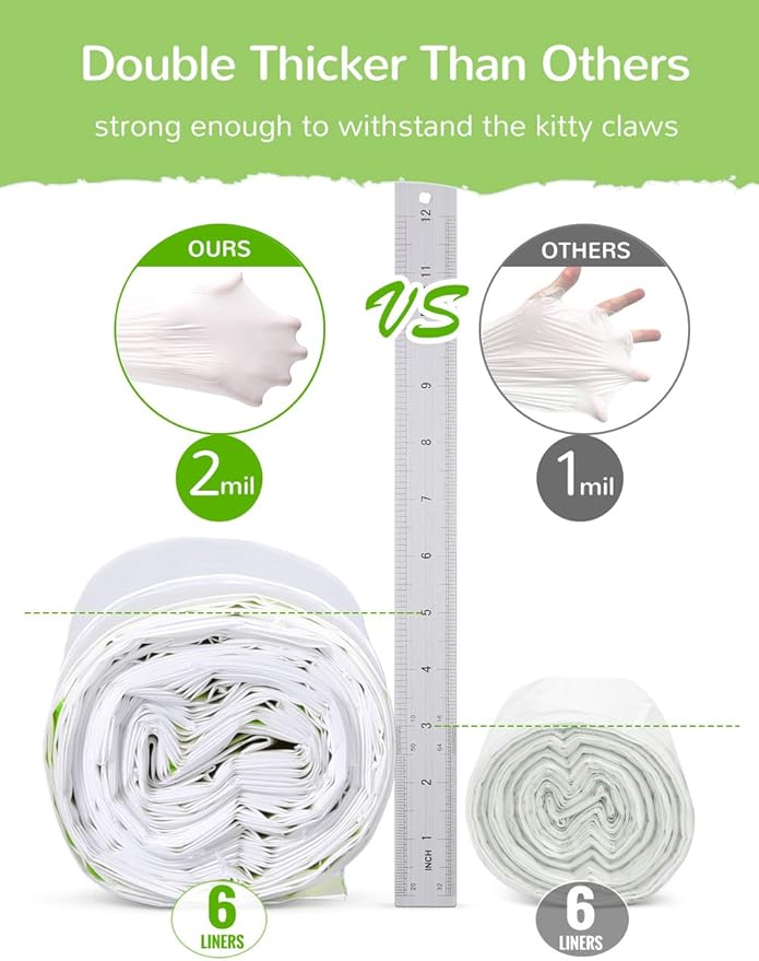 Litter Box Liners, 28 Count Giant Jumbo Cat Litter Pan liners, Drawstring Litter Liner Bags For Litter Box Pan, Extra Large Thick Kitty Litter Liner XXL, Eco Friendly Pet Supplies (45" x 19")