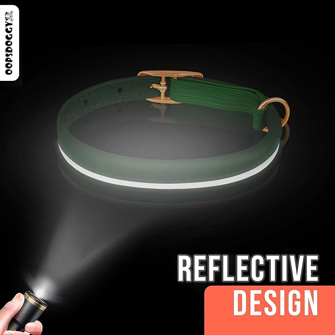 OOPSDOGGY Rolled Leather Cat Collar with Bell - Reflective Kitten Collar with Safety Elastic Strap - Adjustable Small Pet Collars for Boy Girl Cats (Graphite)