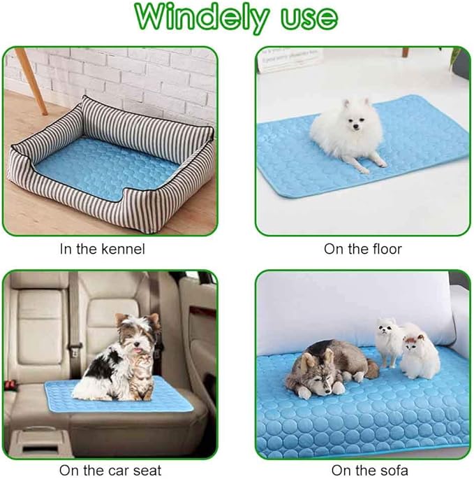 Pet Cooling Mat for Dogs Cats, Summer Dog Cooling Pad for Pet Dog Cooling Blanket for Beds, Sofa, Floors