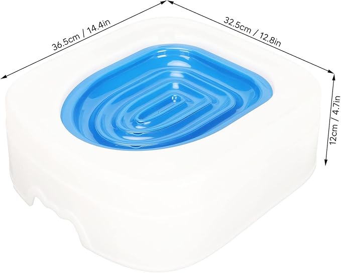 Luqeeg Cat Training Kit System - Professional Reusable Cat Toilet Trainer, Urinal Seat with Extra Blue Tray, Recess Design Facilitates Tray Removal