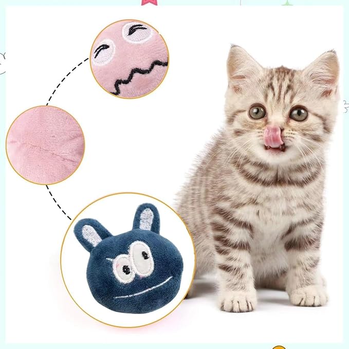 Catnip Toy for Play and Chewing, Assorted Colors (6 Pack)