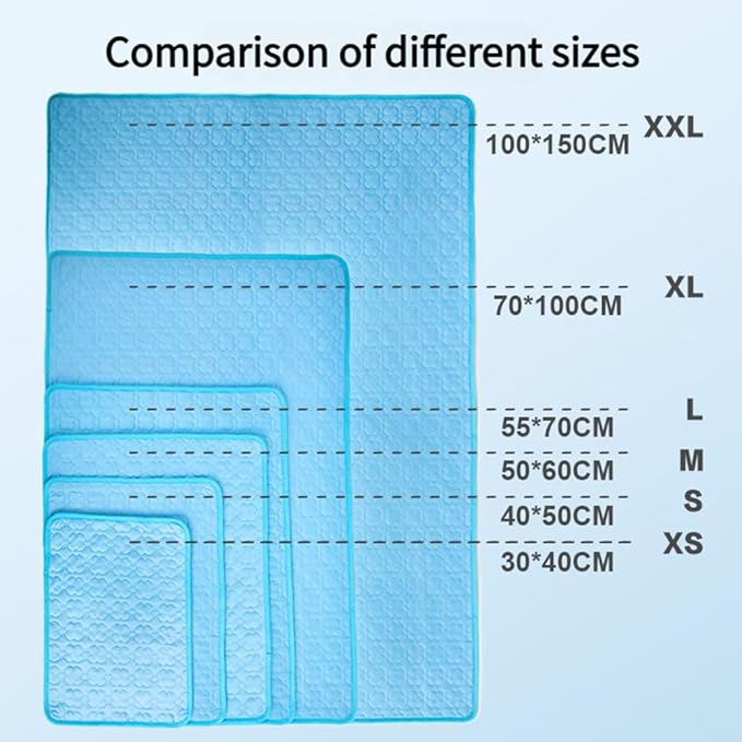 Kittra Cooling Mat for Cats Dogs, 3 Layer System Instant Cool Non Slip Kittra Pad, Washable Cooling Bed for Cats, Protect Your Cat from Silent Heat Danger (Pink,XXL: 60" x 40")