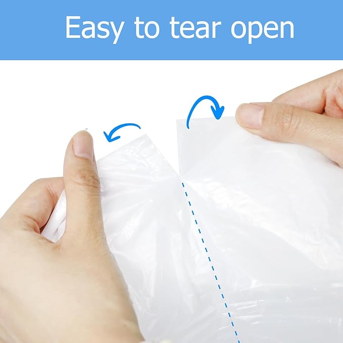 120pcs Cat Litter Box Liners, Drawstring Receptacles Bags Thickened Waste Bag Fit For MeoWant MW-SC01/MW-SC02 /MW-LR01/MW-LB02 Automatic Cat Litter Box