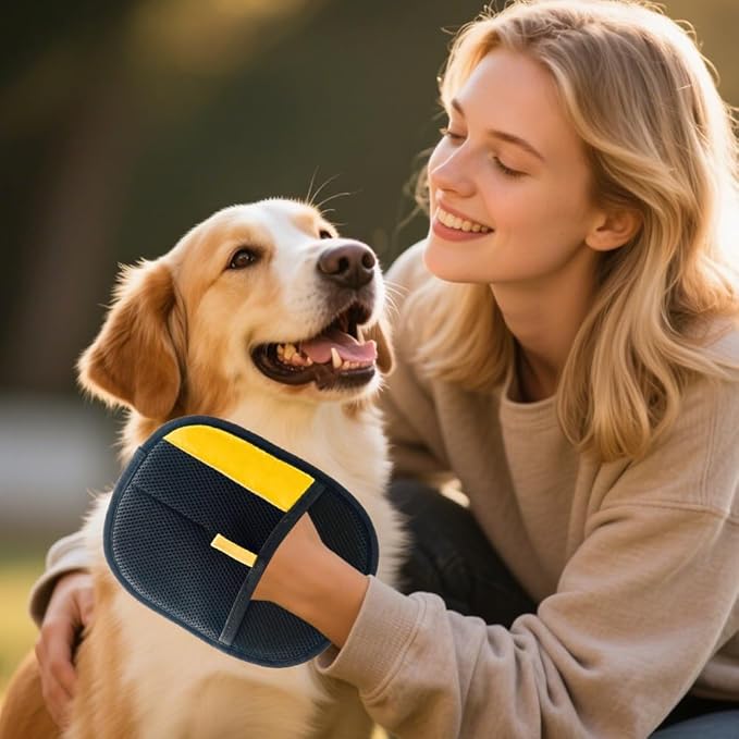 Pet Hair Removal Glove for Cats & Dogs, 2025 Upgrade Pet Hair Remover Glove, Electrostatic Pet Hair Removal Gloves for Dogs and Cats, Reusable Pet Hair Remover Glove (2)