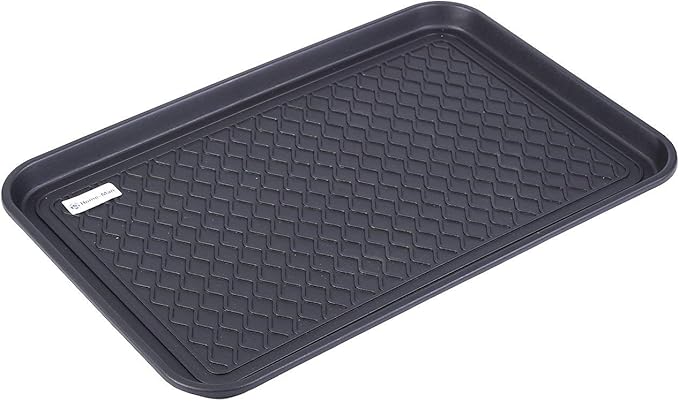 Multi-Purpose Boot Mat, Shoe Mat, Pet Bowl Tray, Waterproof for Indoor and Outdoor Floor Protection, 24" x 15"/2 Pack