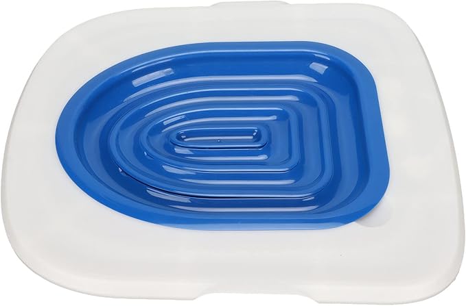 Cat Toilet Training Kit, Cat Toilet Trainer Kit for Teach Cat to Use Toilet, Cat Toilet Training System Universal Reusable Kitty Toilet Training Kit, Cat Toilet (Blue)