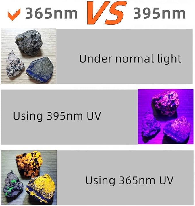 ALONEFIRE SV84 365nm UV Flashlight Strong 45W USB C Rechargeable Black Light for Pet Urine Detection, Resin Curing, Scorpion, Fishing, Minerals, Cure Glue with UV Protective Glasses, 4PCS Battery