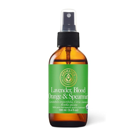 Aromatics International Lavender Blood Orange & Spearmint Hydrosol 100ml | Aromatic Blend Mist for Refreshing Spaces