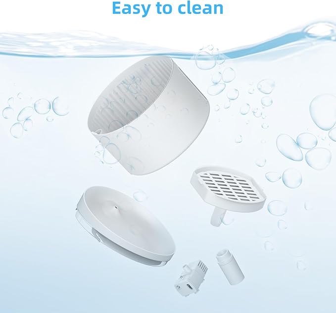 DOGNESS D06 Cat Water Fountain with Filter, Keep Water Fresh Automatic 3.2L Large Capacity Ultra Silent Removable Fresh Cat Water Dispenser for Dogs, Cats, Birds (3.2L White)