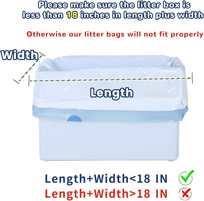 80 Count Waste Bags Compatible With MW-SC01/MW-SC02/MW-LR01 and Pet cove, Replacement Extra Large Cat Litter Box Liners, 4 Rolls Litter Waste Receptacles Bags