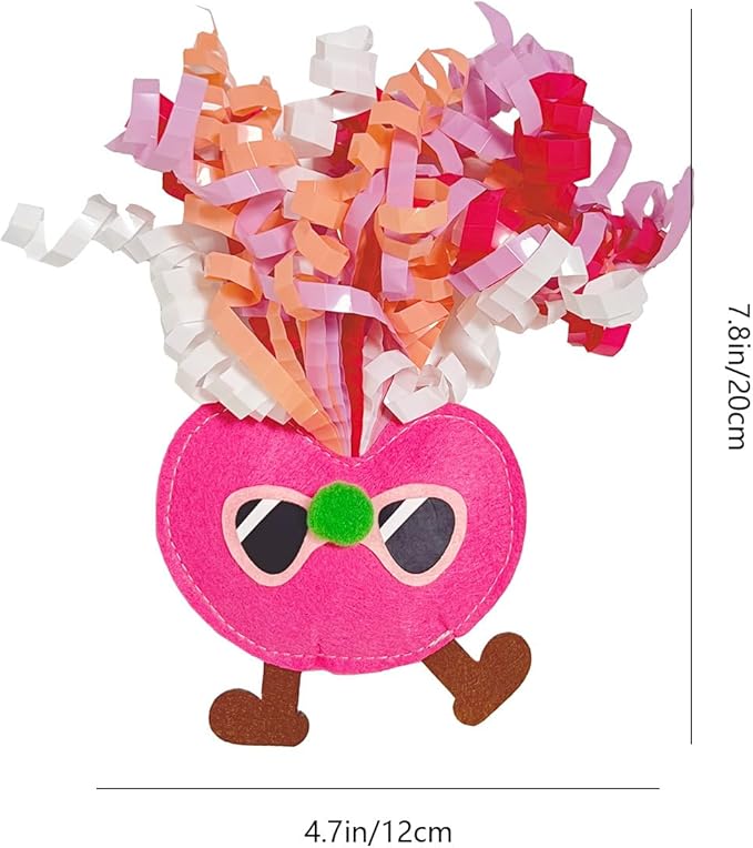 Catnip Toys for Cat,Kitten Chew Teeth Cleaning Toy,Interactive Plush Toys for Swatting and Playing，Curly-haired Figure Cat Toy (red)