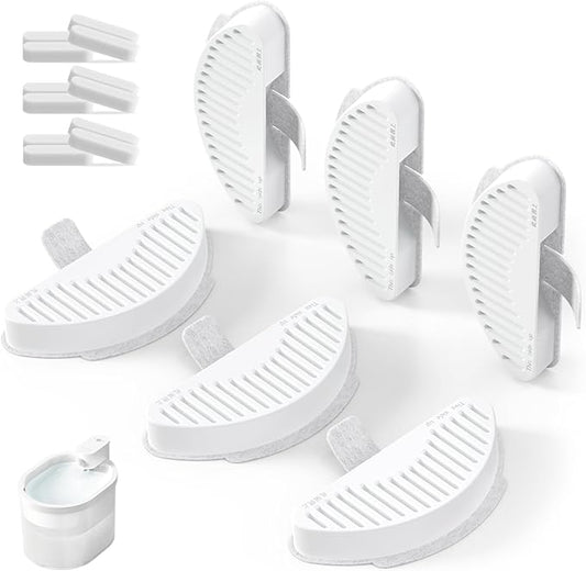 uahpet Official Water Fountain Filters Upgraded 6 Filters & 12 Sponges for 67oz/2L Automatic Pet Fountain