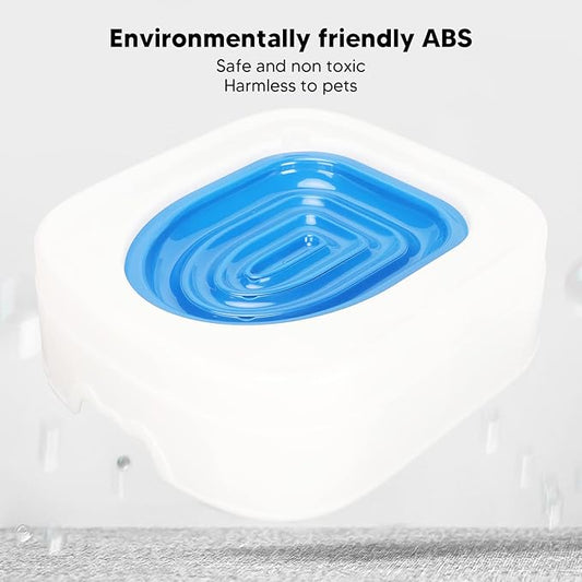 Luqeeg Cat Training Kit System - Professional Reusable Cat Toilet Trainer, Urinal Seat with Extra Blue Tray, Recess Design Facilitates Tray Removal