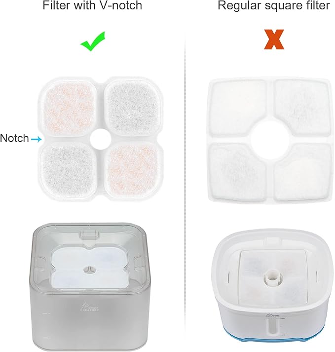 Cat Water Fountain Stainless Steel, 101oz/3L Pet Fountain with LED Light for Cats and Dogs (Clear)