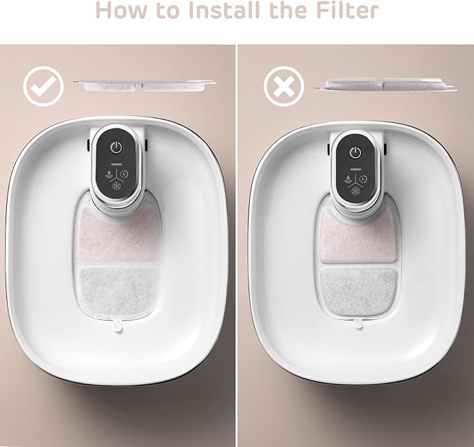 iPettie Water Fountain Filters Kits for Runway Stainless Steel Cat Water Fountain, IP-WF-S04-F4, 4 x Carbon Filter, 16 x Sponge Filter, 4 x Pump Filter