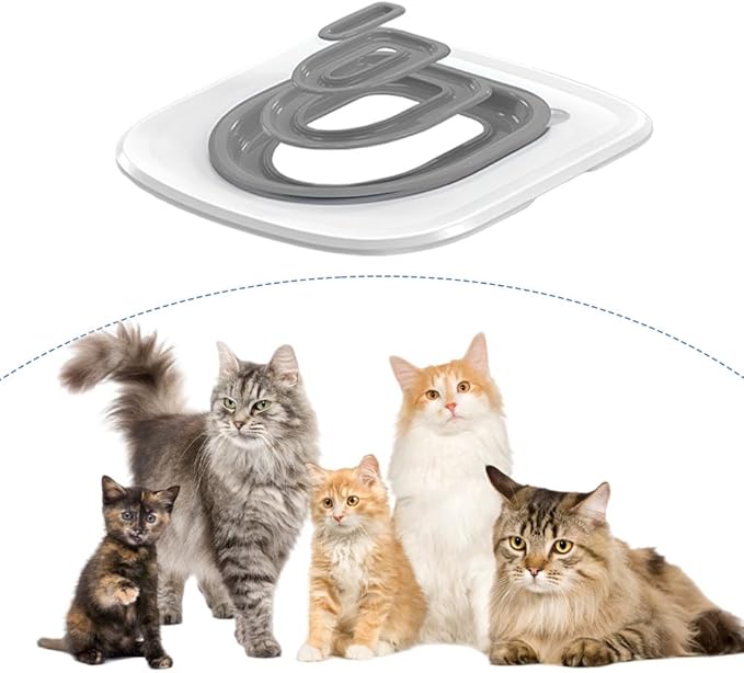 Cat Toilet Training Kit, Toilet Training for Cats,Professional Cat Urinal Reusable Kit System Trainer Seat Tool Pet Cleaning Most Toilets with Extra Tray Environment