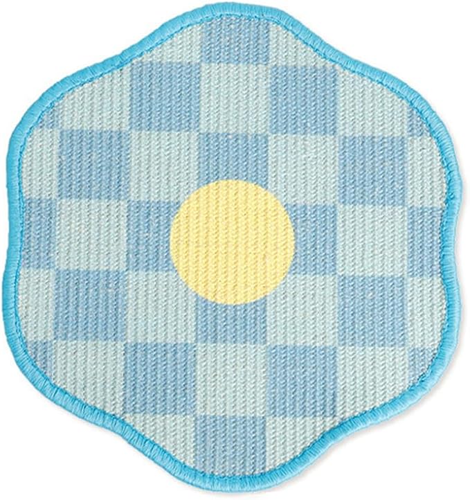 Sisal Cat Scratching Mat – Anti Scratch Furniture Protector for Walls, Couches, Cabinets, Doors & Carpet, 15.7x15.7 Inch, Shedding-Resistant Cat Scratcher with Hook and Loop Fastener (Blue)