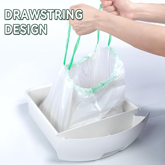 ANWA 120 Count Cat Litter Box Liners for Automatic Cat Litter Box and Litter Box Robot 4/3, Heavy-Duty, Extra Thick, Economy Bulk Pack