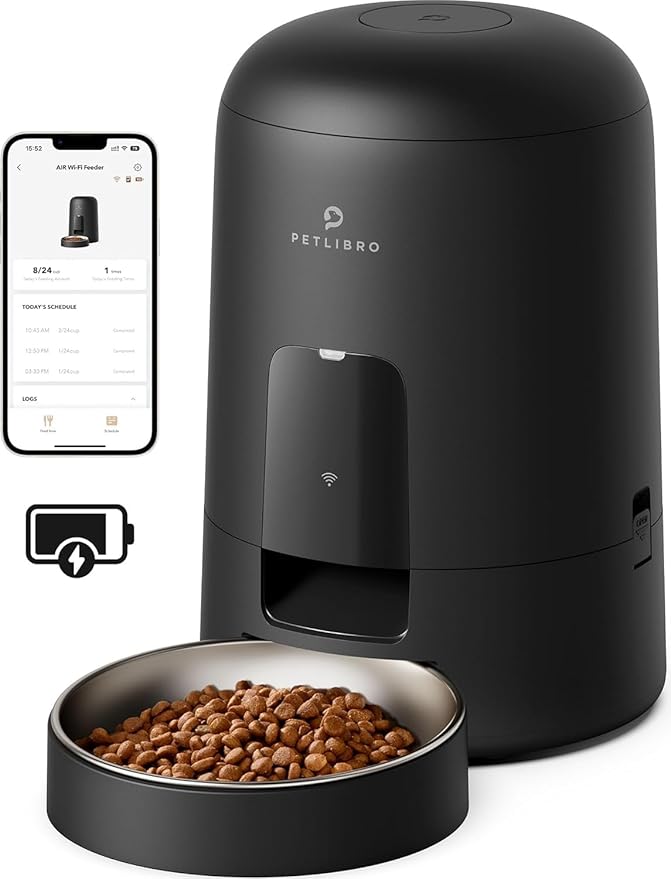 PETLIBRO Upgraded Automatic Cat Feeder, 5G Wi-Fi Automatic Pet Feeder