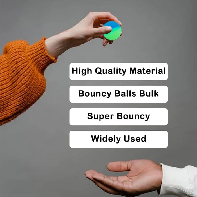 PET SHOW 20Pcs 1.2 Inch Cat Toy Bouncy Balls Interactive Kitten Bouncing Ball for Indoor Cats Pet Birthday Gift Colorful Chase Rubber Ball with High Elasticity Boys