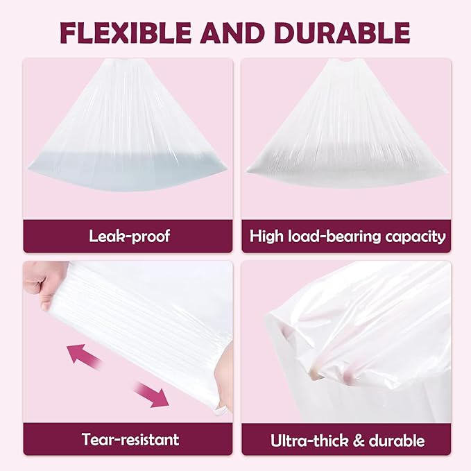 Upgrade Cat Litter Box Liners Design for Pet*Snowy SNOW+ Litter Box,60 Pcs Self-Sealing Waste Drawer Bags for Automatic Cat Litter Box (60 Pcs)