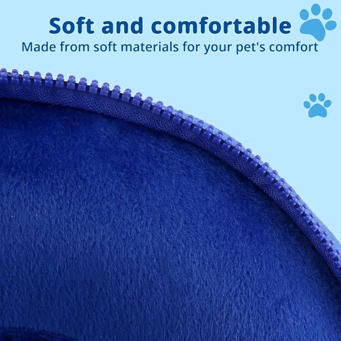 Soft Dog Cone Collar, Inflatable Donut Cones Alternative After Surgery with Anti-Lick Shield, for Large/Medium/Small Dogs to Stop Licking, Elizabethan Neck Ecollars of Shame, Comfy Pillow E Recovery
