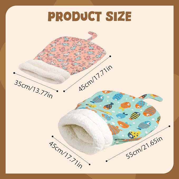 Pet Nest for Cats and Dogs, Soft Cat Dog Sleeping Bag, Warm Feline Bed, Portable Pets Nests, Soft Plush Winter Cat Cave Bed,Cat Dog Sleeping Bag for Indoor (Avocado, 18 * 22inch)