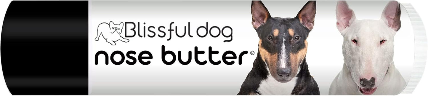 The Blissful Dog Bull Terrier Nose Butter for Dry, Cracked Skin, Lick-Safe Dog Nose Balm with Moisturizing Shea Butter, Almond, Olive, and Essential Oils, Pet Supplies, Uncented, 0.15 oz.