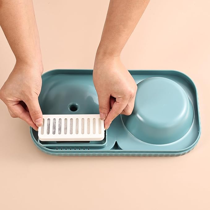 Marchul Cat Water Fountain Replacement Filters and Replacement Pre-Filter Sponges Set,14 Pack (7+7)