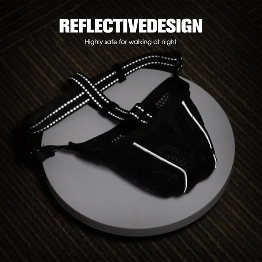 Dog Muzzle, Mesh Soft Muzzle for Small Medium Large Sized Dogs, Breathable Adjustable Puppy Muzzles for Scavenging Biting Licking and Chewing, Allows Panting and Drinking (Reflective Mesh, XL)