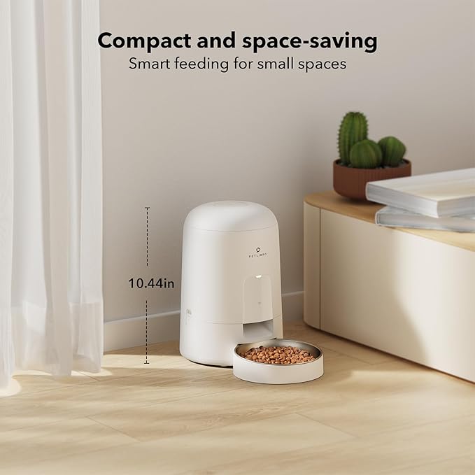 PETLIBRO Automatic Cat Feeder, Wi-Fi Rechargeable Cat Food Dispenser Battery-Operated with 30-Day Life, AIR Timed Pet Feeder for Cat & Dog, 2L Auto Cat Feeder