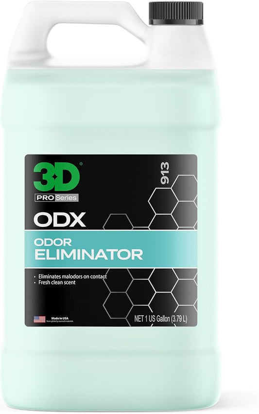 3D ODX - Automotive Odor Eliminator - Deodorizes Pet, Food, Smoke, & Other Linger Odors - Fresh Clean Scent - Great for Car, Home, Office Use