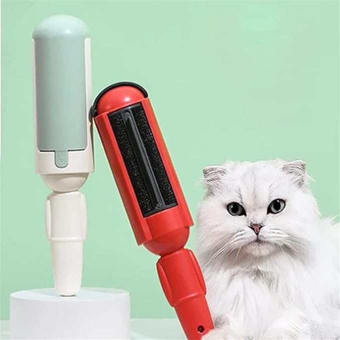 2023 New Pet Hair Remover Roller, Pet Hair Remover, Reusable Pet Hair Remover, Washable Dog/Cat Hair Remover, Fur Remover, Pet Hair Remover for Couch, Best Pet Hair Remover for Furniture (B-Red)