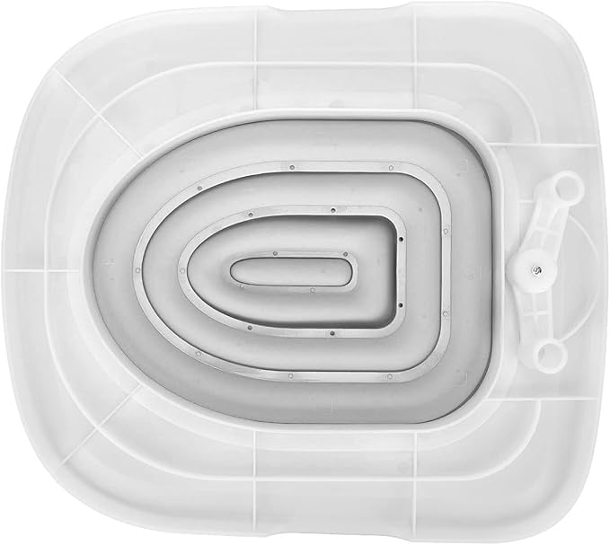 Cat Toilet Training Kit Universal Reusable Environmentally Friendly Cat Toilet Trainer for Pet Cleaning Cat Training Toilet (White Tray, 1 Gray Inner Support)
