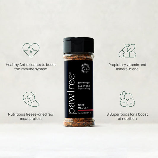 pawTree Healthy Food Toppers for Dogs & Cats - Appetite Booster with Freeze-Dried Proteins. Delicious Pet Food Seasonings and Flavor Enhancer for Picky Eaters & Appetite Stimulation (Beef)