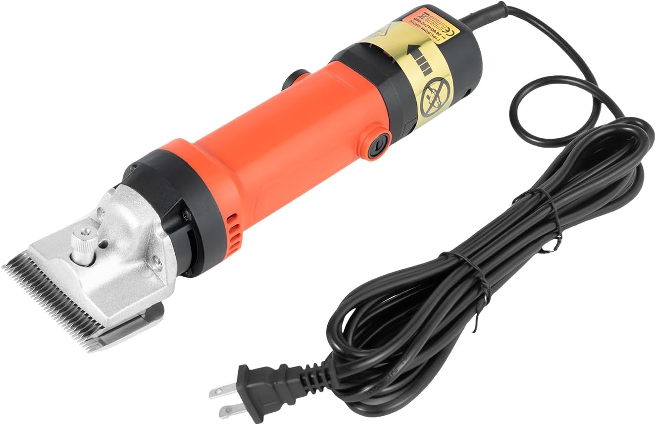 Horse Clippers, 350W Professional Heavy Duty Horse Grooming Kit, Electric Shearing Machine with 6 Speed Low Noise for Horse Pony Cattle and Large Livestock Grooming