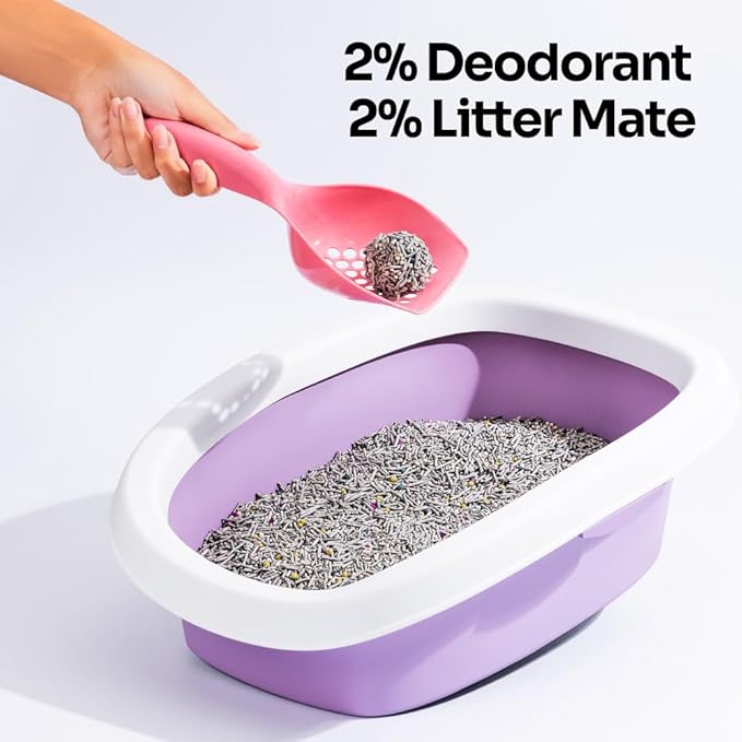 5 in 1 Mixed Cat Litter – Clumping, Flushable, Ultra Absorbent & Fast Drying | 100% Natural, Dust-Free, Low Tracking | with Activated Carbon for Superior Odor Control (5.5 lbs × 1 Bags)