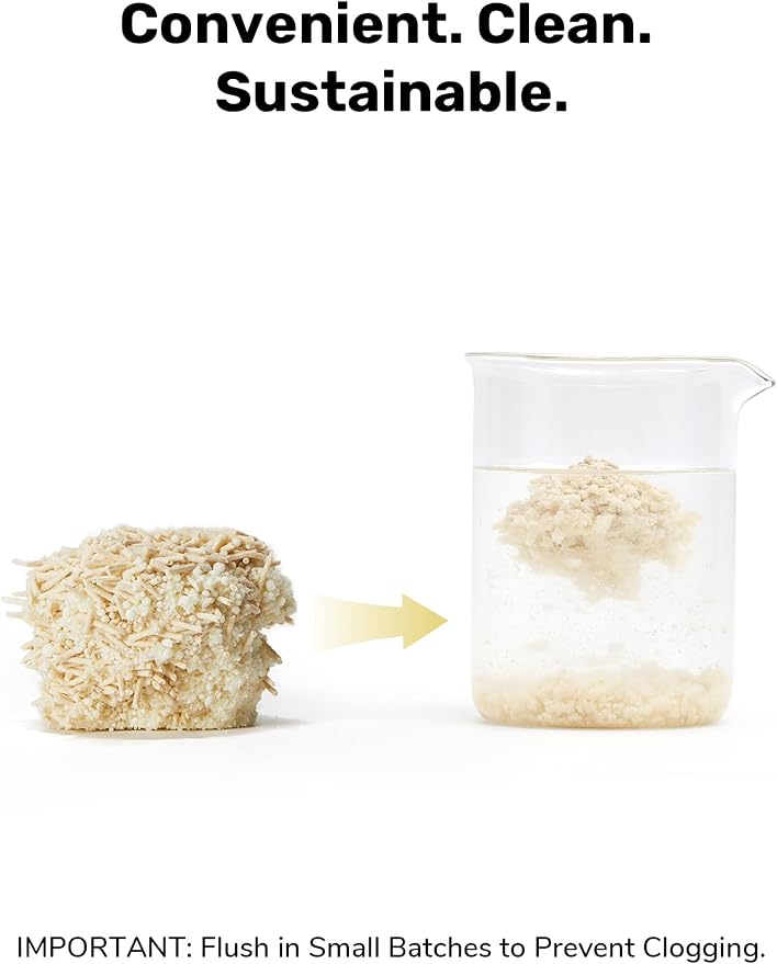 FUKUMARU Tofu Cat Litter, 24lb Fast Clumping & Odor Control, Gardenia Scent, Natural Bean Dregs & Cassava Starch, Dust-Free, Flushable, Low Tracking, Ultra Absorbent, Lightweight, 6lb x 4 Bags