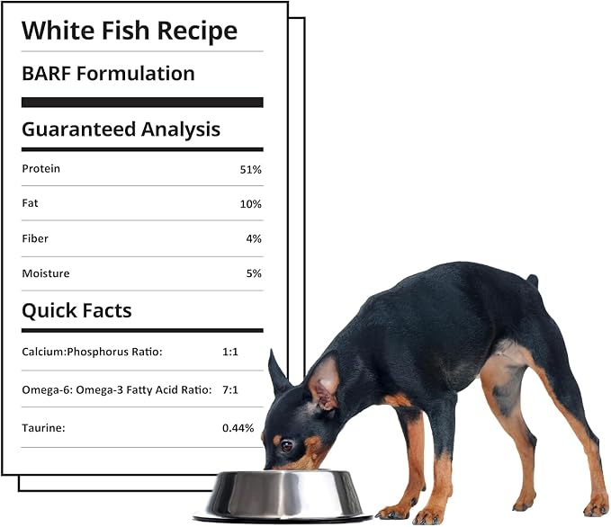 Steve's Real Food Freeze-Dried Raw Nuggets - White Fish Recipe - Raw Pet Food for Dogs and Cats - 20 oz