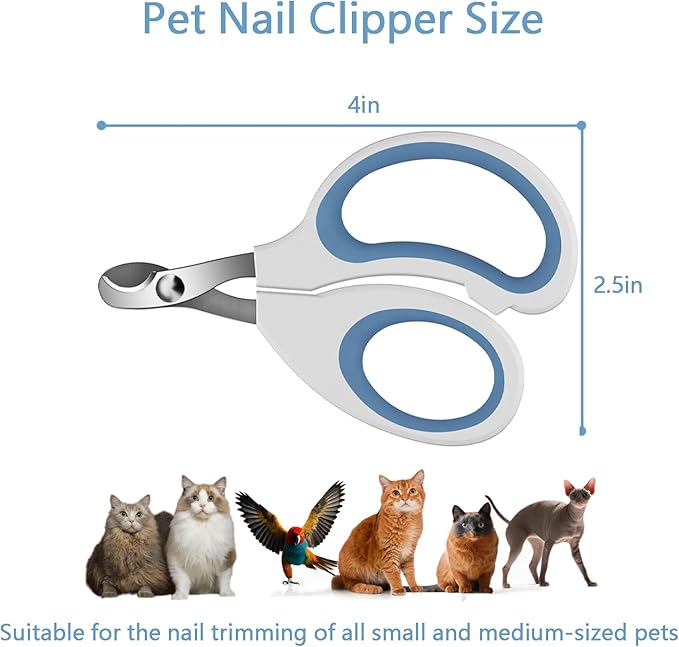 Cats & Dogs Pets Nail Clippers & Trimmers Rabbit Nail Clippers cat Nail Clippers for Indoor Cats cat Claw Clippers with Safety Guard Professional Grooming Tool for Cat Kitten