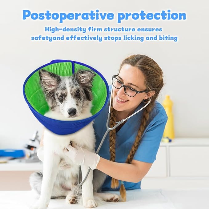 Soft Dog Cone Collar Alternative to Stop Licking, Comfy E Cones for Large Medium Dogs After Surgery, Comfortable Elizabethan Recovery Head Ecollars of Shame, XL Pet Neuter Neck Collars Anti Licking